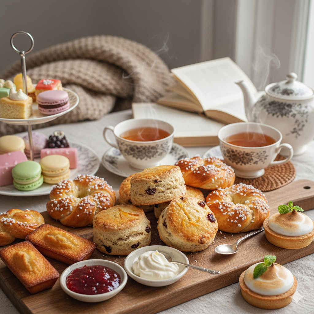 Handcrafted pastries to pair with tea